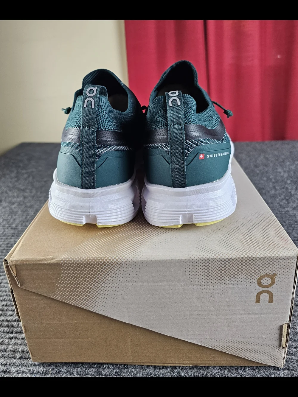 On Cloud 6 Versa Mens Dark Teal Lightweight Running Shoes New